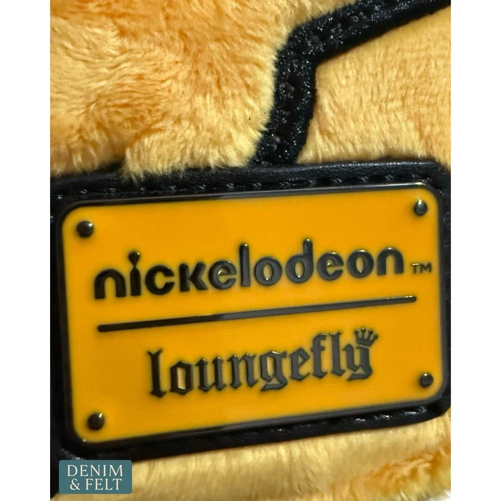 NEW Loungefly Nickelodeon Garfield and Pooky Plush Mini Backpack Yellow Faux Fur